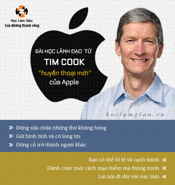 Bài học lãnh đạo từ Tim Cook – “huyền thoại mới” của Apple