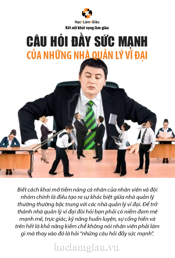 Nhà quản lý vĩ đại và những câu hỏi đầy sức mạnh