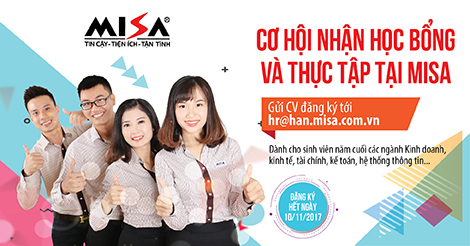 MISA tuyển dụng thực tập sinh vị trí NHÂN VIÊN KINH DOANH tại Hà Nội