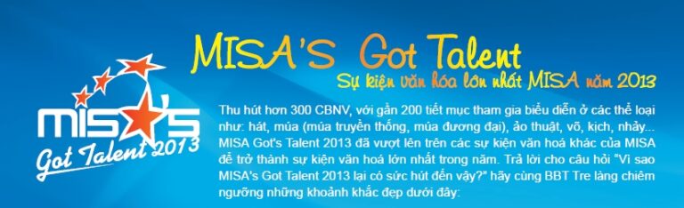 MISA’s Got Talent – sự kiện văn hóa lớn nhất MISA năm 2013