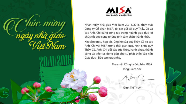 MISA chúc mừng ngày nhà giáo Việt Nam 20/11