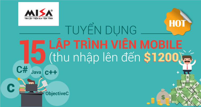 [Hà Nội] Tuyển dụng 15 lập trình viên MOBILE