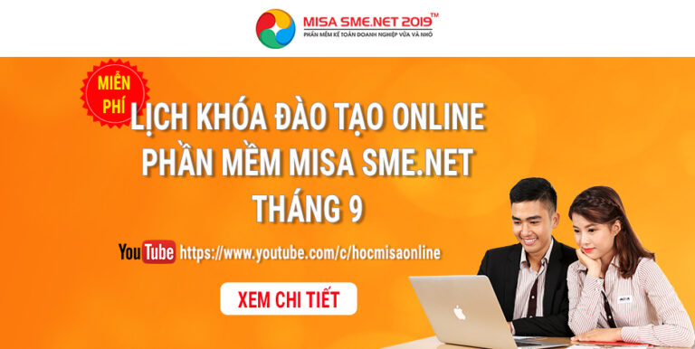 MISA tổ chức lịch khóa đào tạo sử dụng phần mềm MISA SME.NET – Hoàn toàn miễn phí!