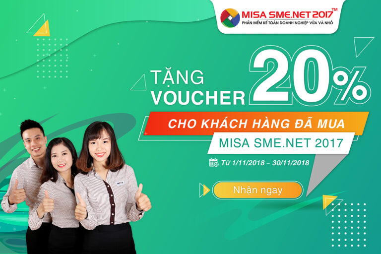 Vinh dự đón nhận giải thưởng Doanh nghiệp CNTT xuất sắc nhất Châu Á – Châu Đại Dương 2018, MISA tặng ngay Voucher 20% khi mua mới phần mềm kế toán MISA SME.NET và các dịch vụ kèm theo