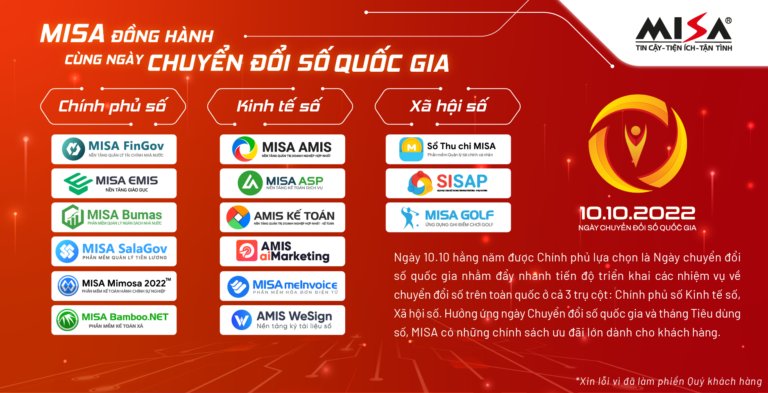 MISA đồng hành cùng ngày Chuyển đổi số quốc gia với các giải pháp thúc đẩy chuyển đổi số ưu việt