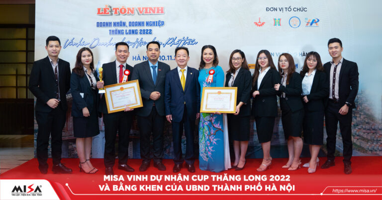 MISA vinh dự nhận Cup Thăng Long 2022 và Bằng khen của UBND Thành phố Hà Nội